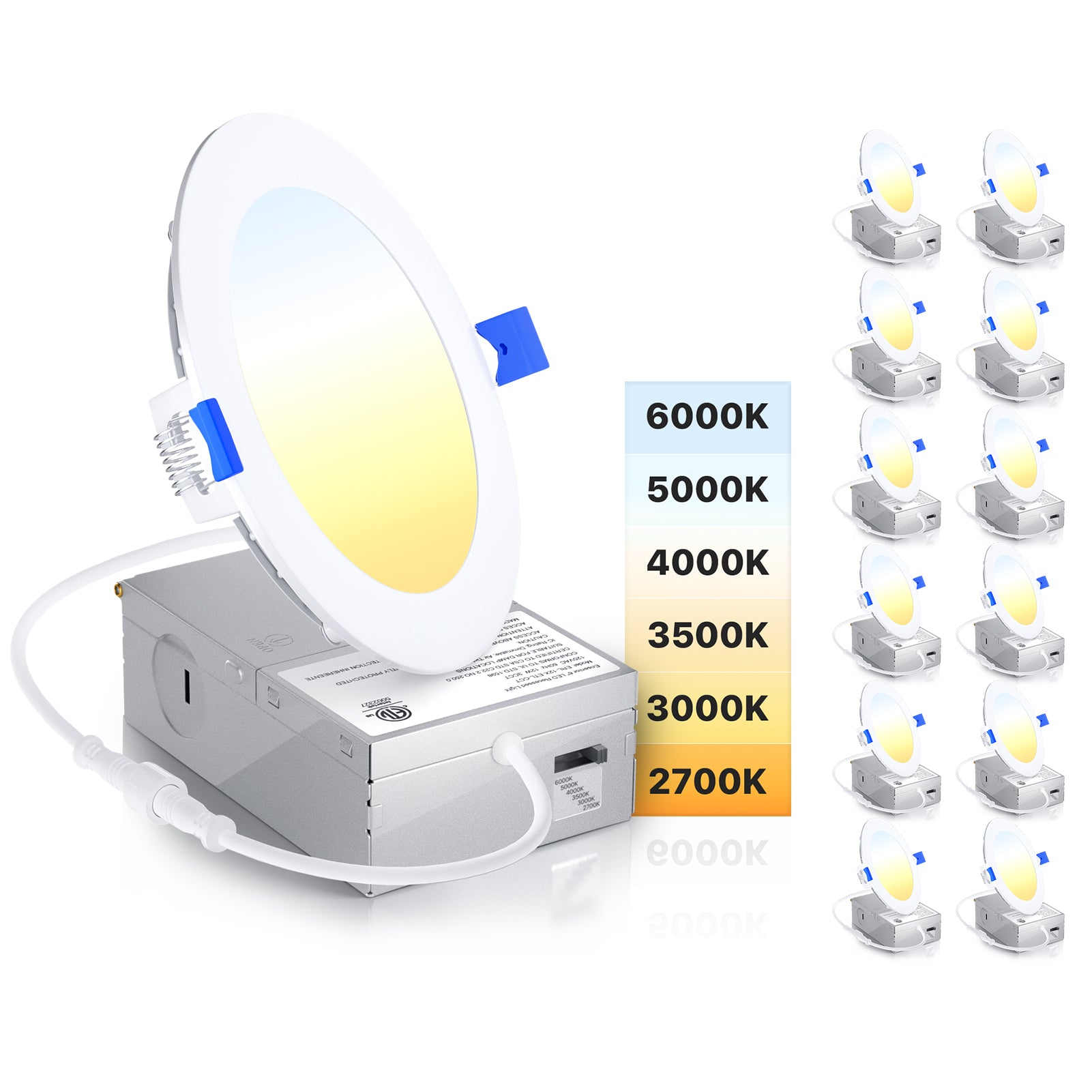 Ensenior 6CCT Led Recessed Ceiling Light
