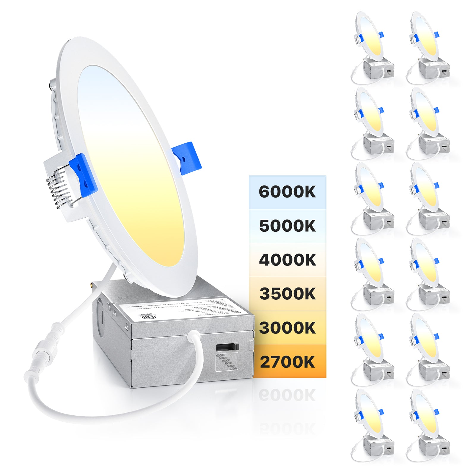 Ensenior 6CCT Led Recessed Ceiling Light