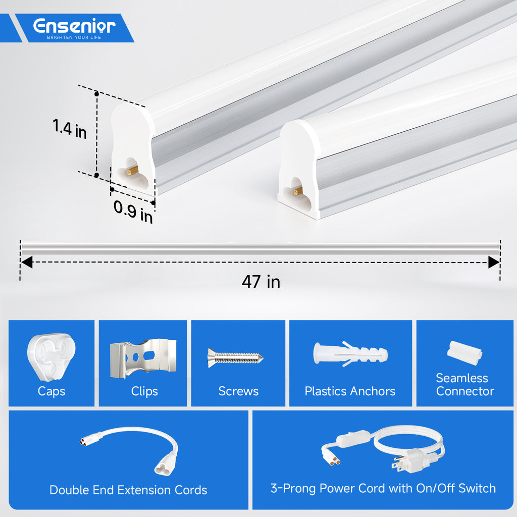 Ensenior T5 4Ft LED Shop Lights