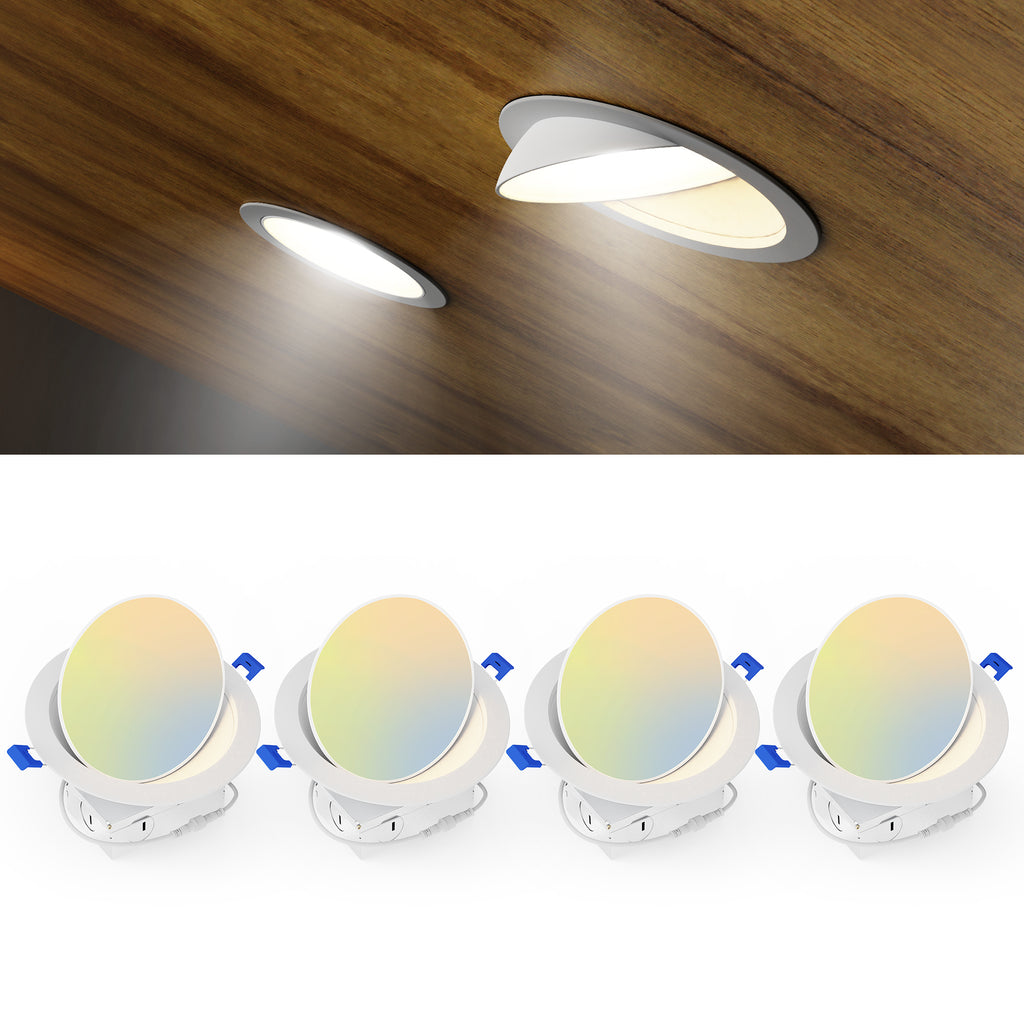 Ensenior  6/4 inch 5CCT LED Eyeball Recessed Lighting