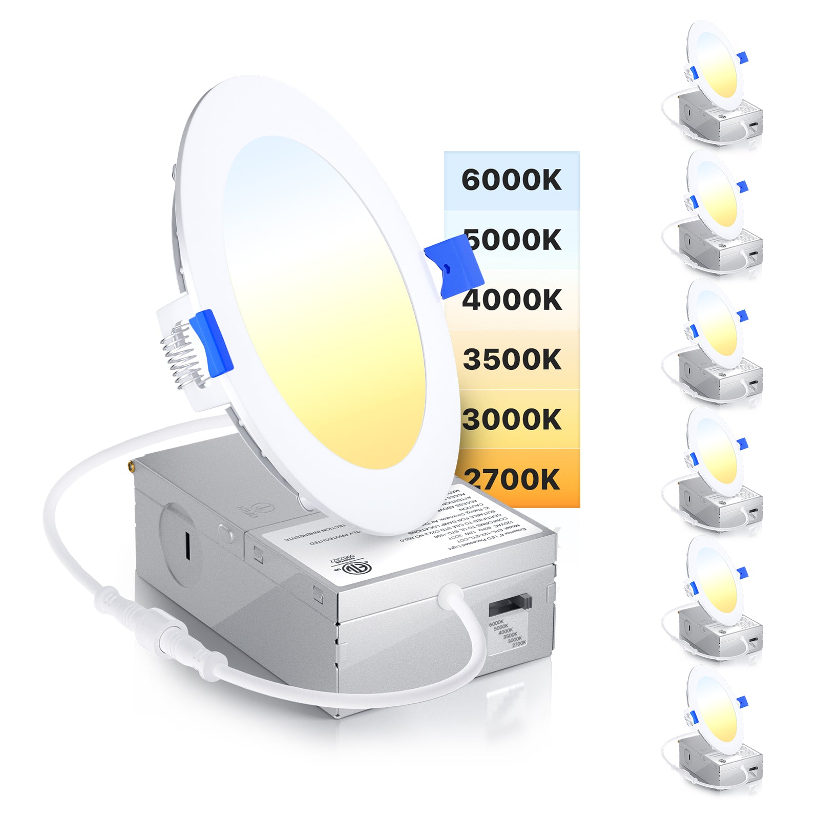 Ensenior 6CCT Led Recessed Ceiling Light