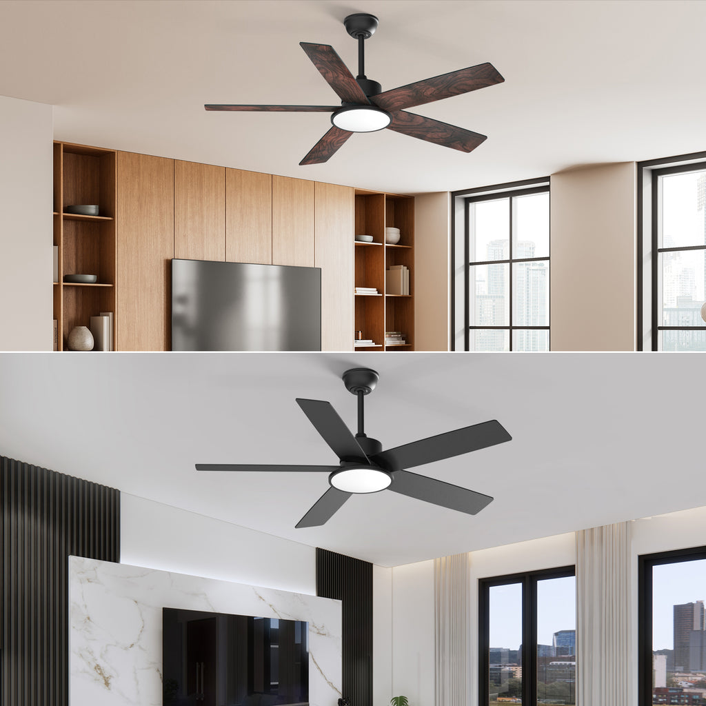 Ensenior Smart 52" Ceiling Fan with Light