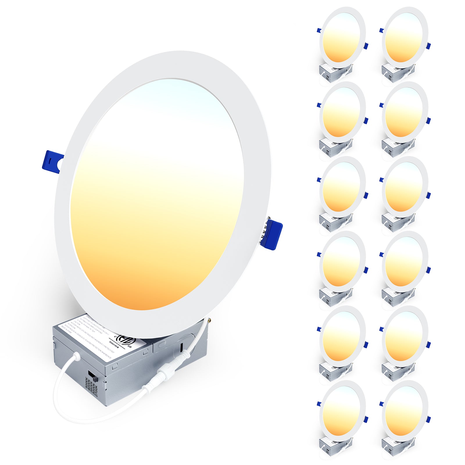 Ensenior 12 Pack 7/8 Inch LED Recessed Light